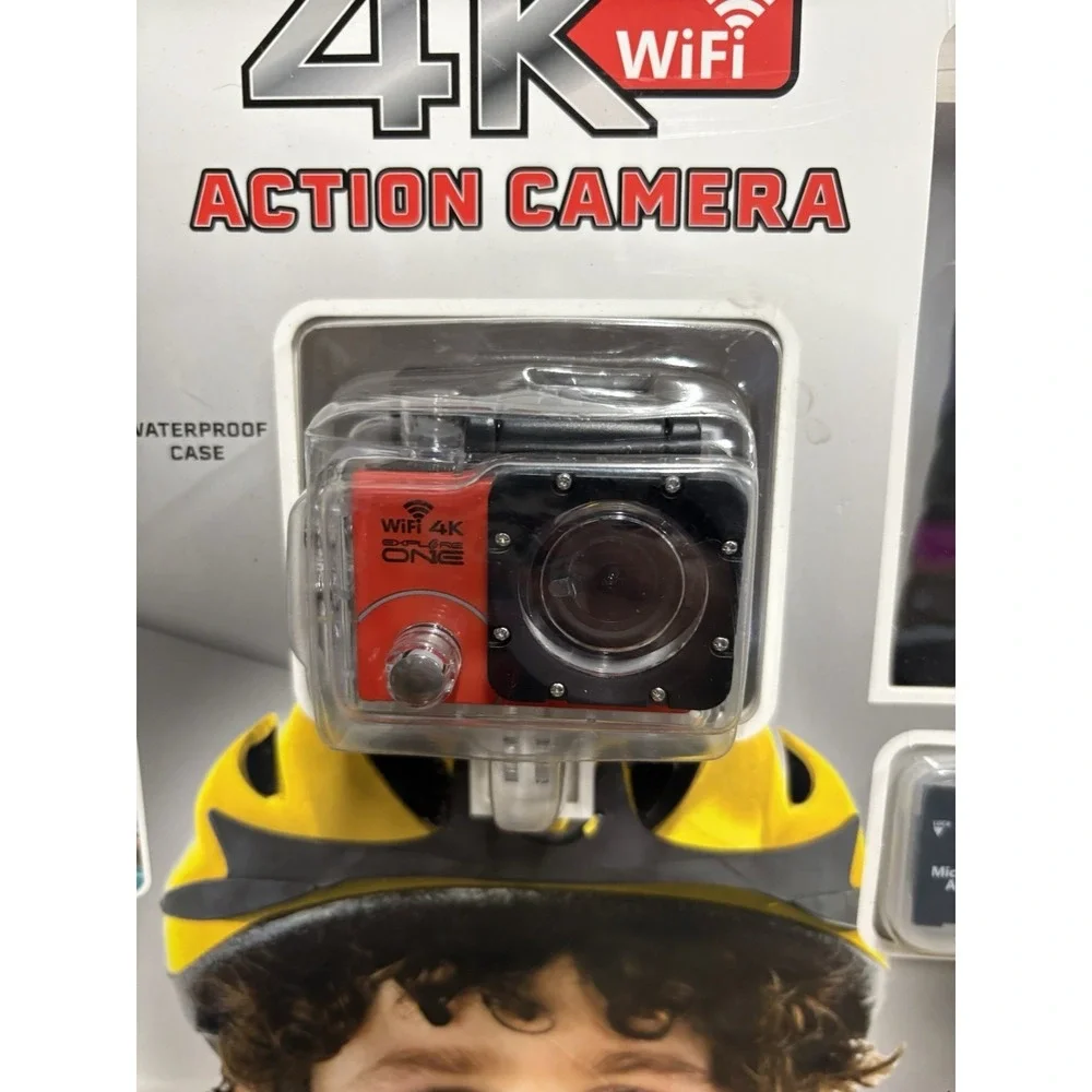 New Open Box Explore‎ One 4K Wifi Action Camera Floating Handle 32GB